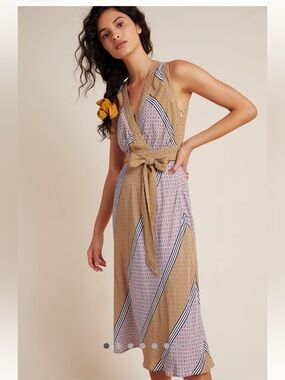 Anthropologie Maeve Carla Wrap Dress Size 00P